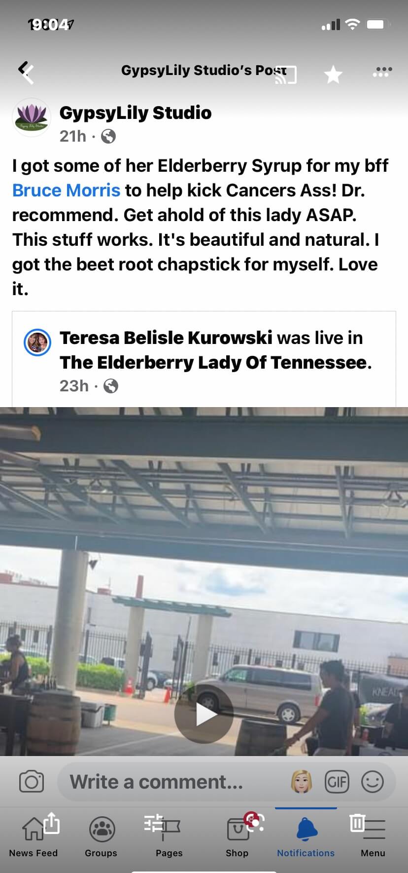 Elderberry Lady Of Tn Testimonial